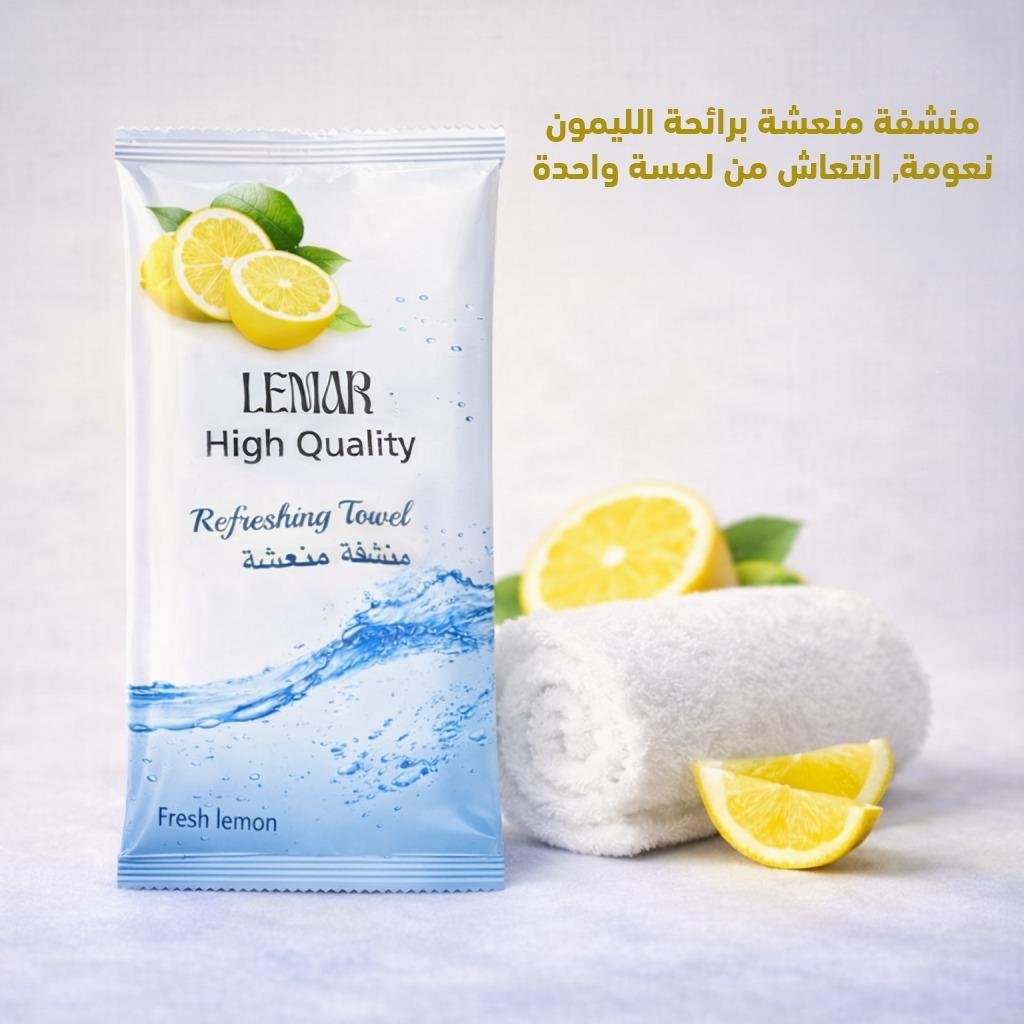 كرتون مناشف مبلله لمار - الليمون (500جبة)